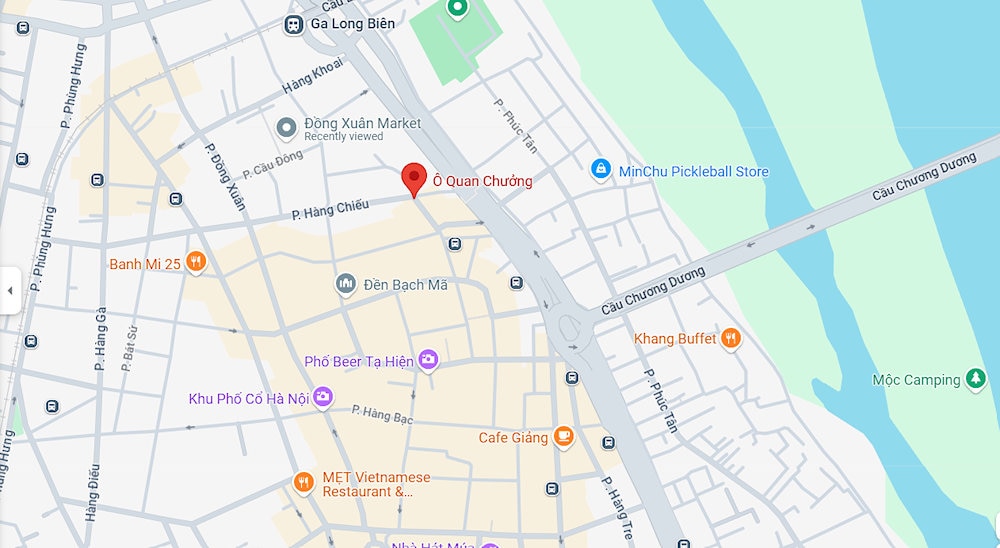 Map of O Quan Chuong Gate 